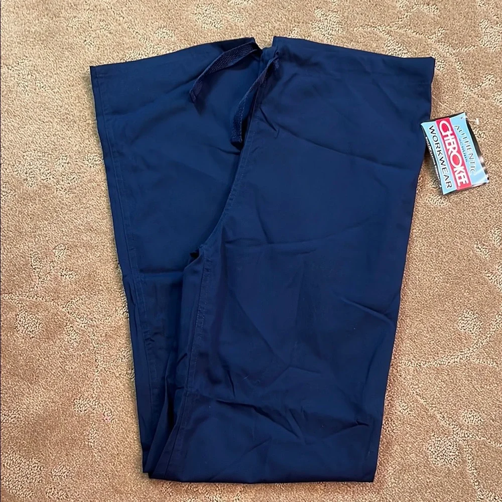 NWT Cherokee Workwear Unisex 3-Pocket Drawstring Scrub Pants, XXS